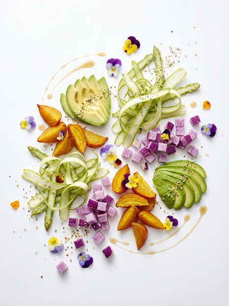 Salată colorată cu semințe